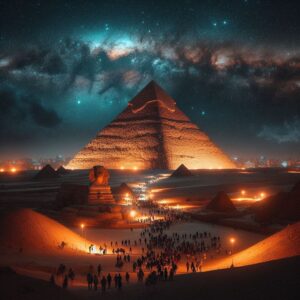 Tur malam Piramida Giza