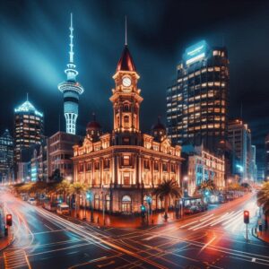 Wisata malam Auckland